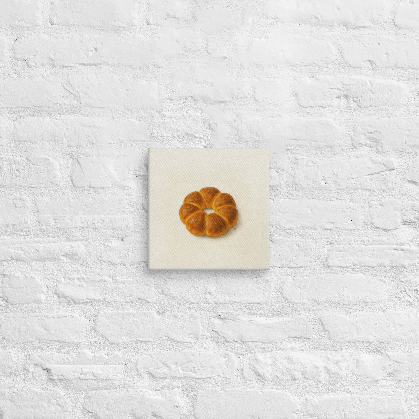 ProdCouronne Canvas Print – Whimsical Bread Wall Artuct mockup