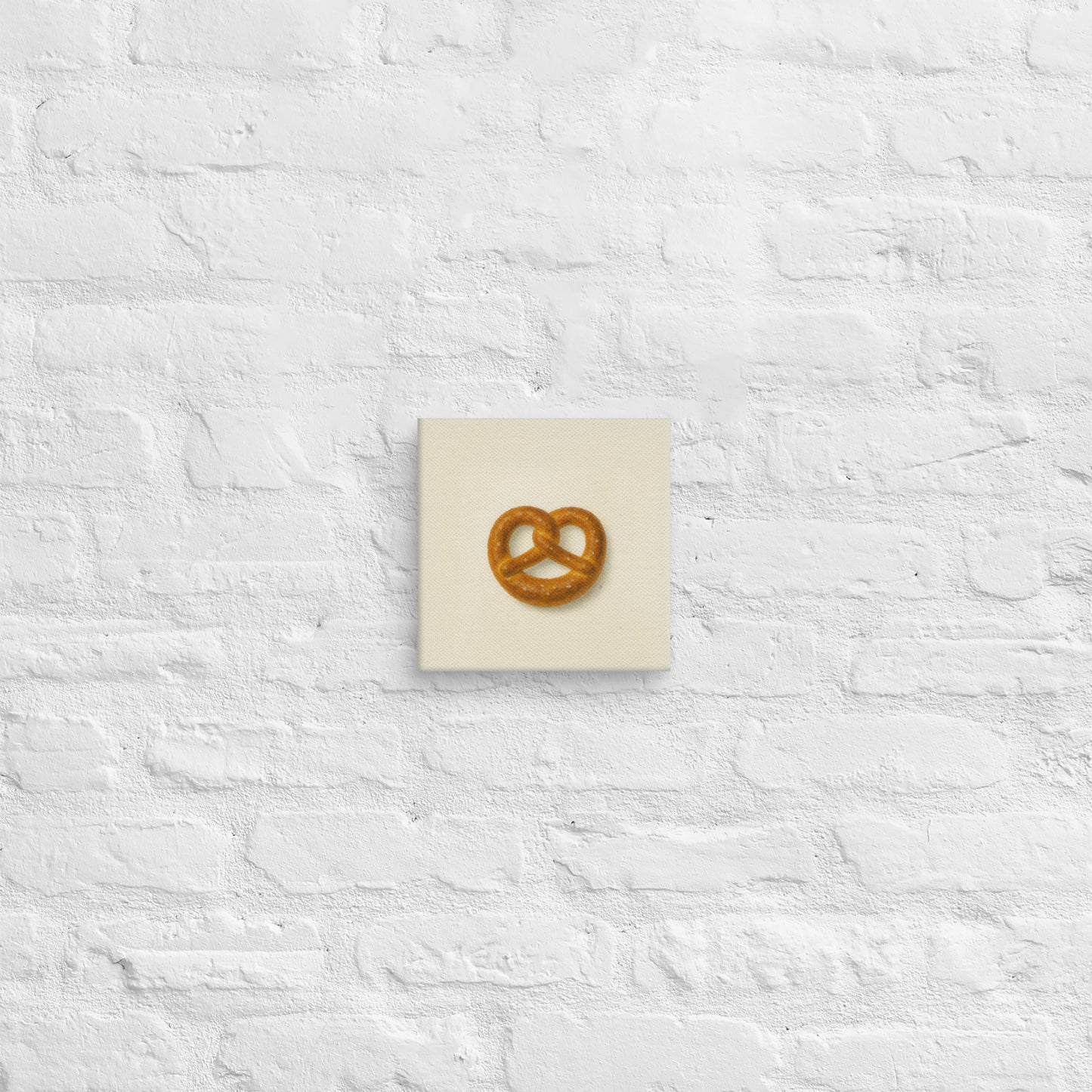 Product mPretzel Canvas Print – Funny Minimalist Wall Artockup