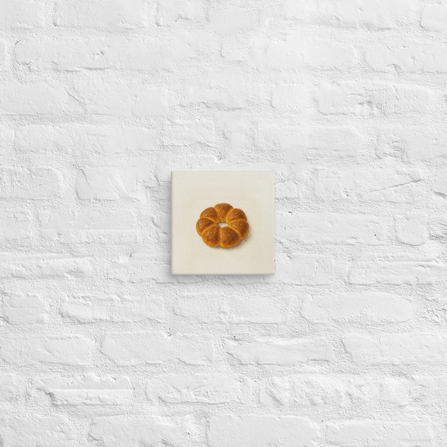 Product mCouronne Canvas Print – Whimsical Bread Wall Artockup