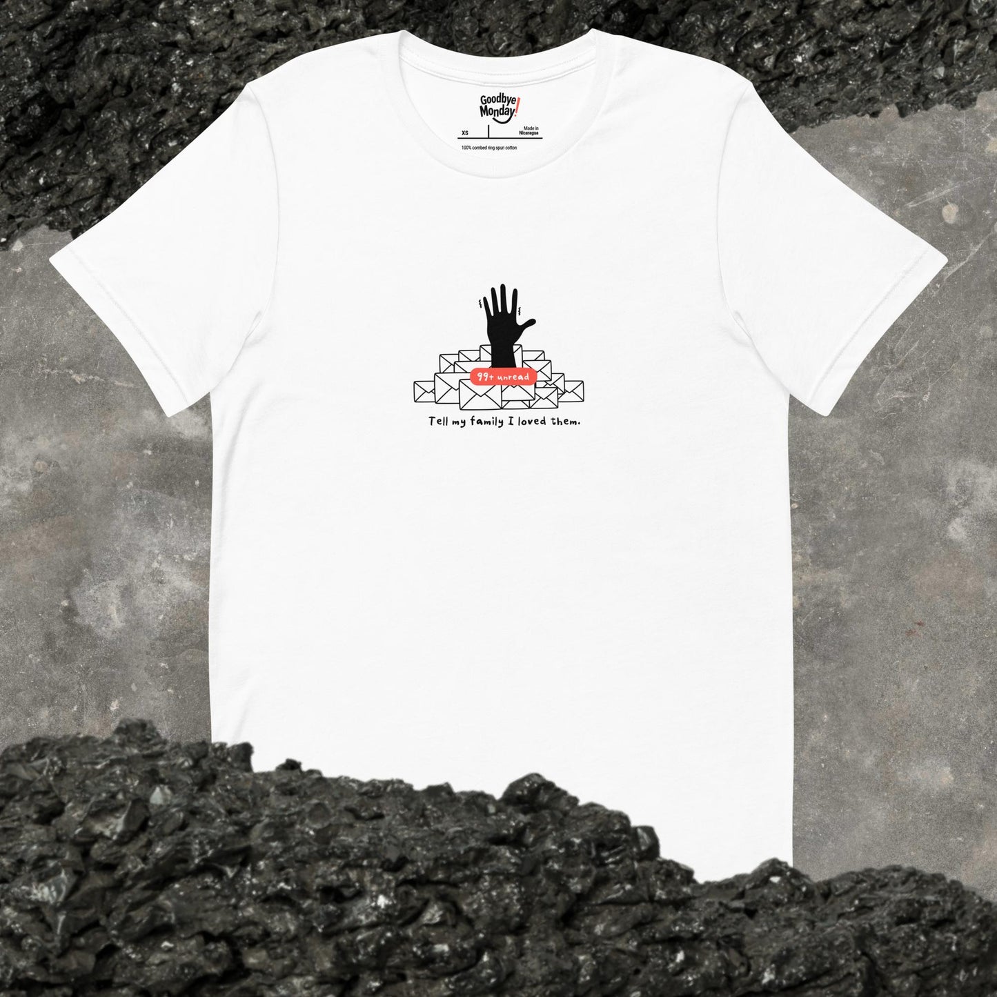 ProBuried Under Emails T-Shirt – Office Mood Teeduct mockup