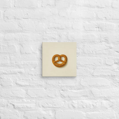 Product mockPretzel Canvas Print – Funny Minimalist Wall Artup