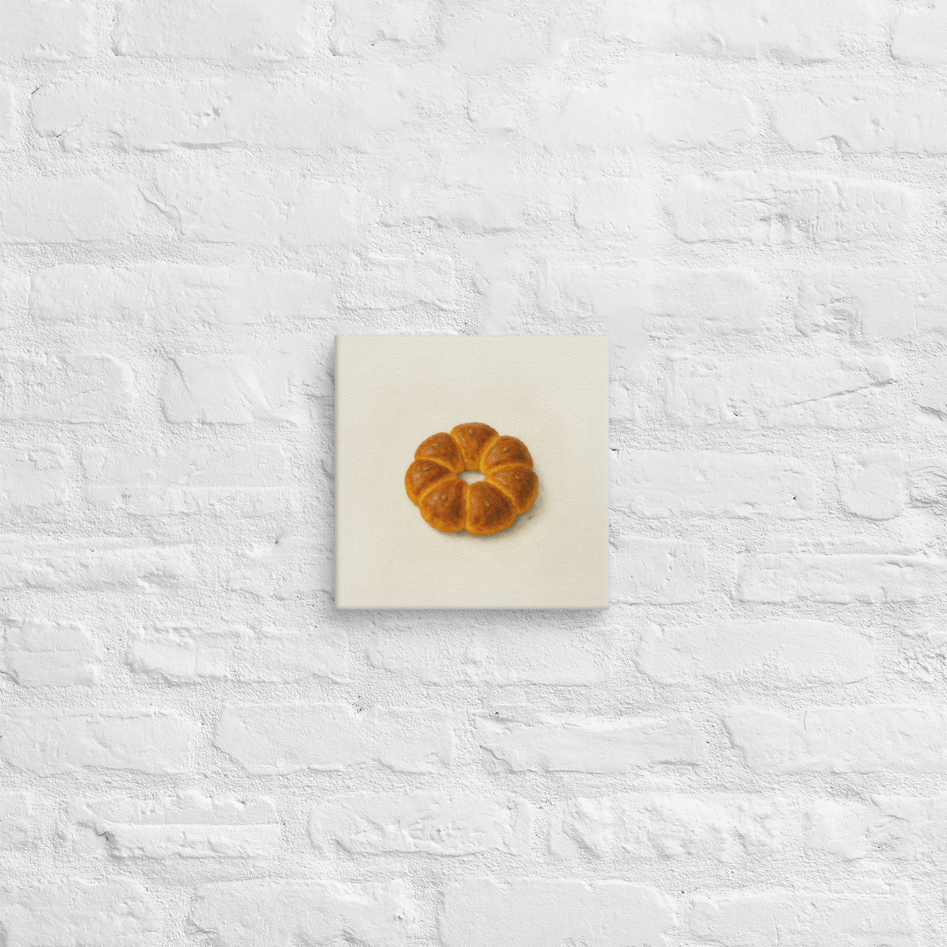ProdCouronne Canvas Print – Whimsical Bread Wall Artuct mockup