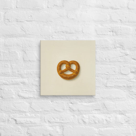 Product Pretzel Canvas Print – Funny Minimalist Wall Artmockup
