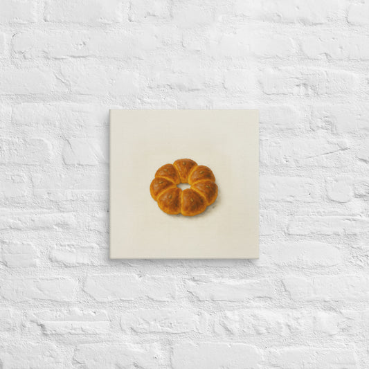 ProdCouronne Canvas Print – Whimsical Bread Wall Artuct mockup