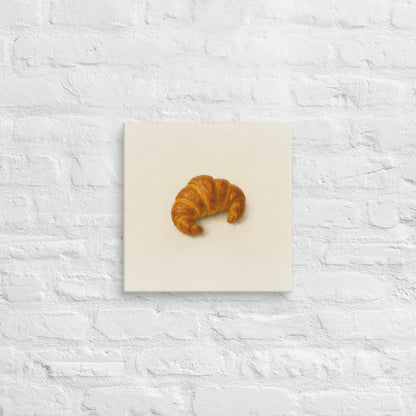 Product mockuCroissant Canvas Print – Cozy & Quirky Wall Decorp