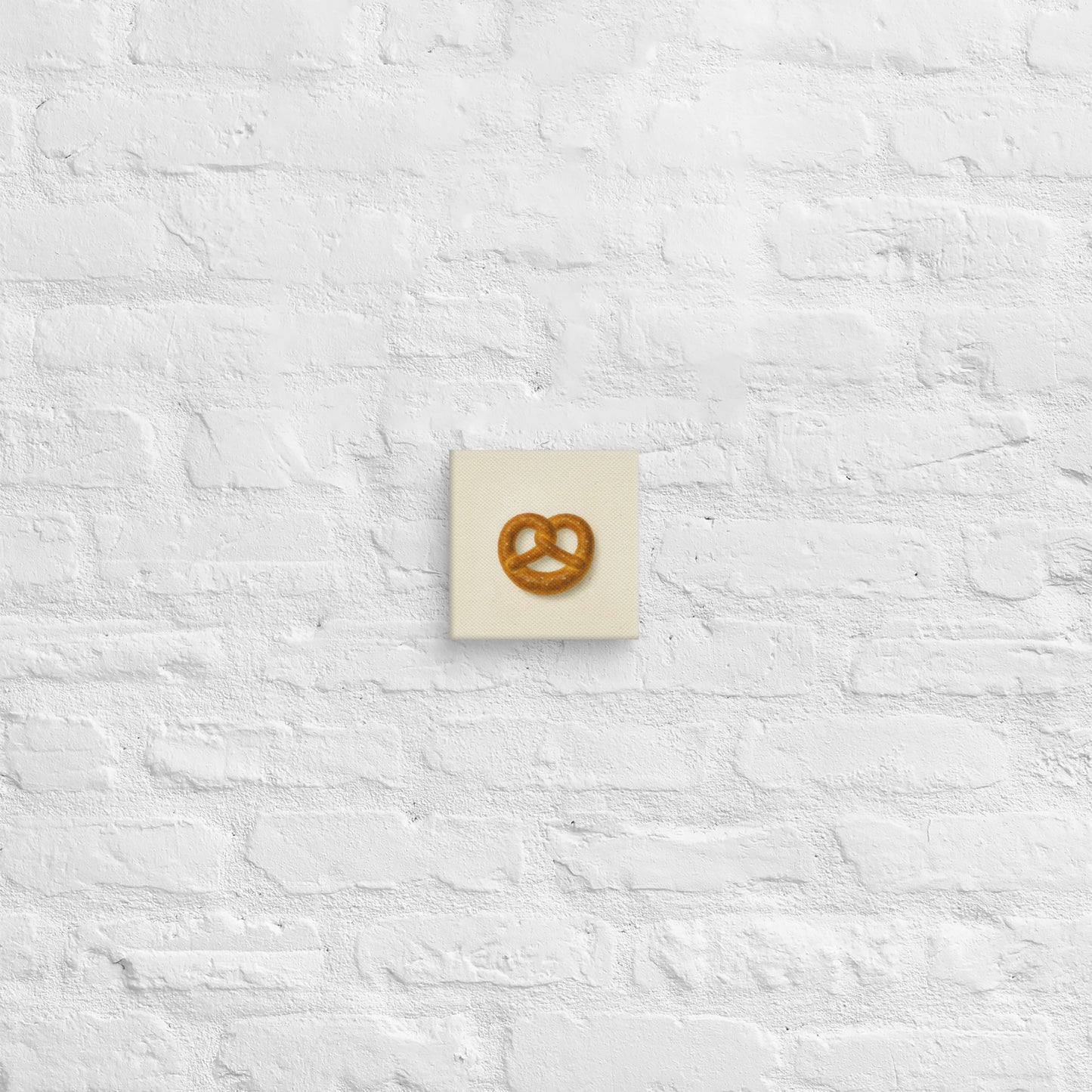 Product mPretzel Canvas Print – Funny Minimalist Wall Artockup