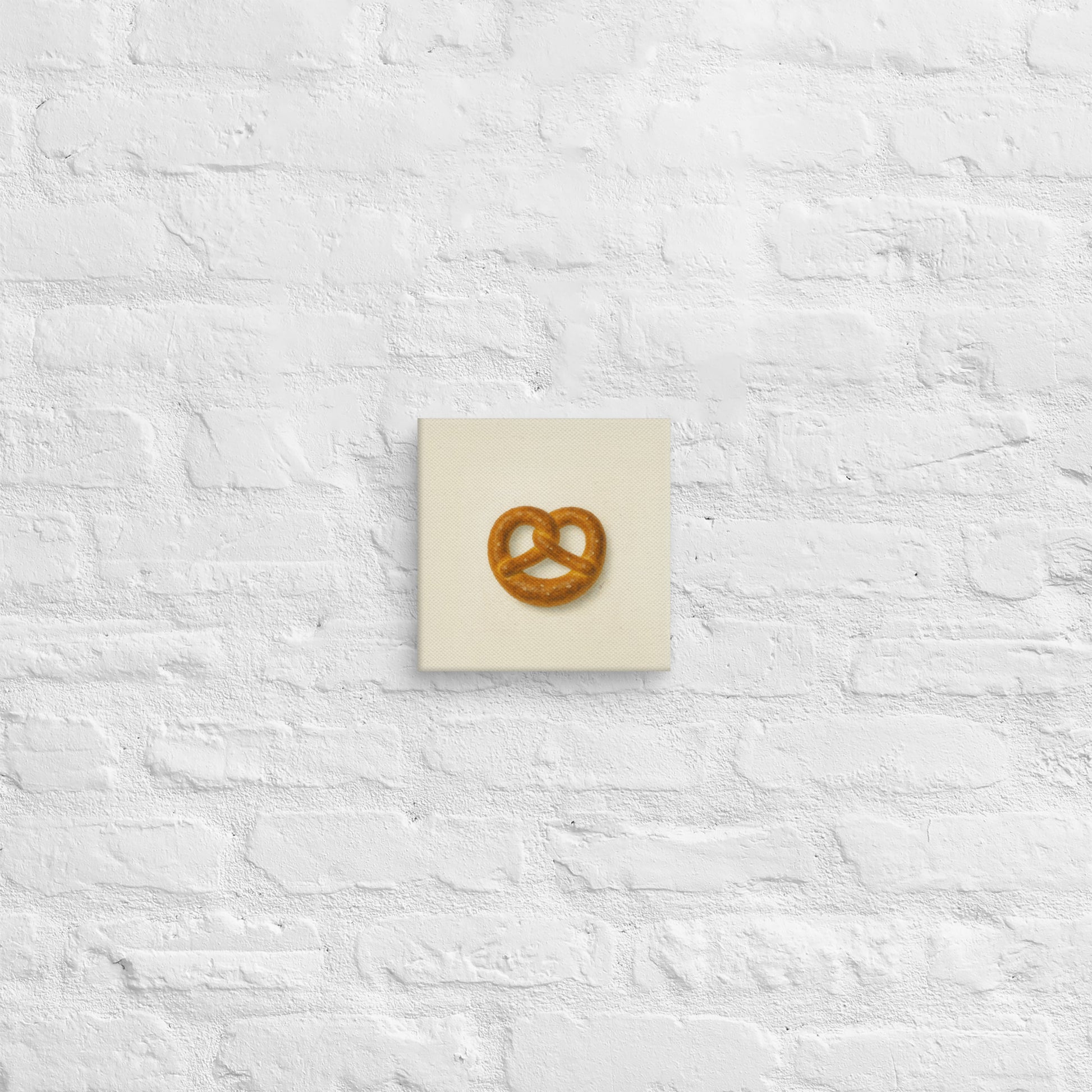 Product mPretzel Canvas Print – Funny Minimalist Wall Artockup