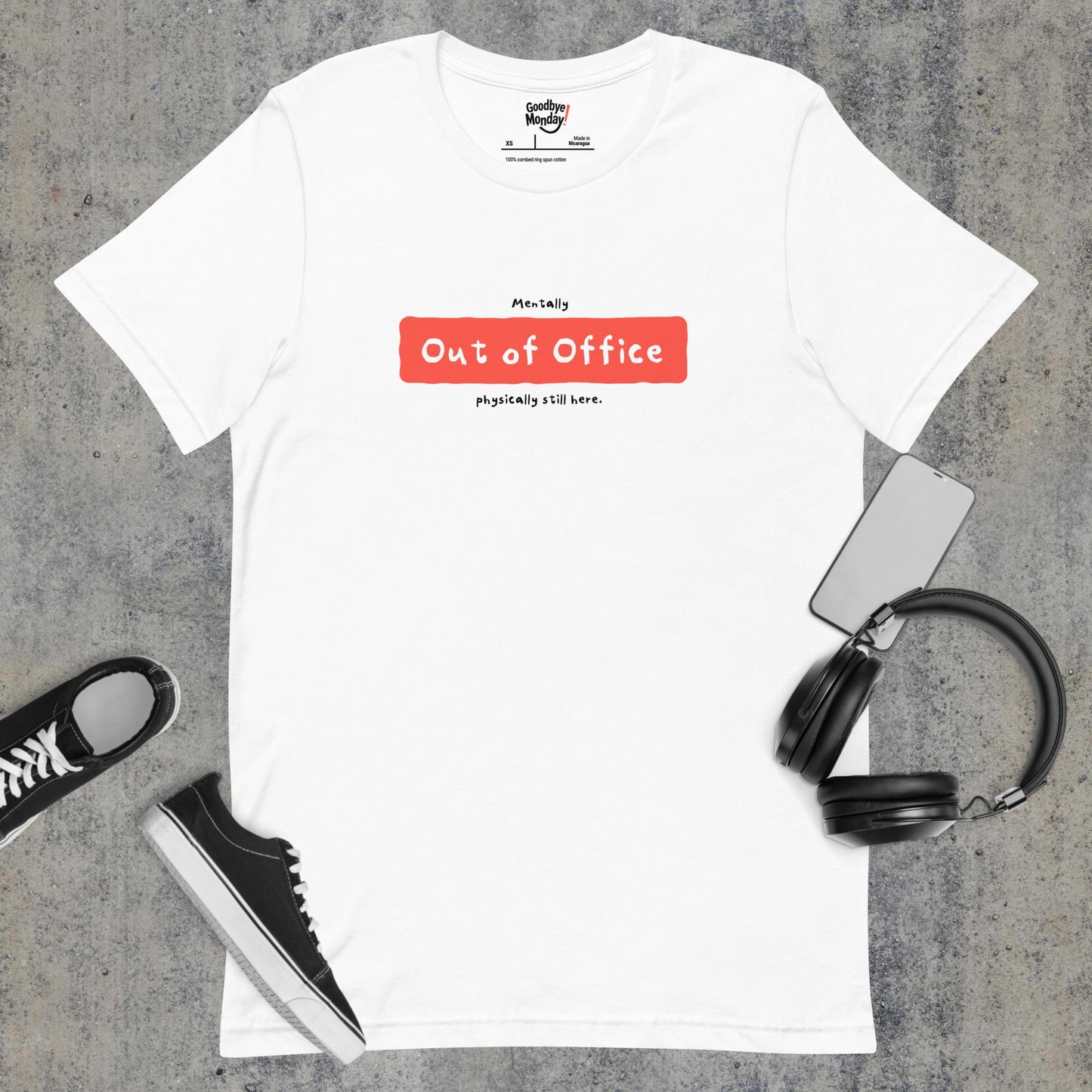 Product Mood: Mentally OOO T-Shirt – Funny Work Shirtmockup